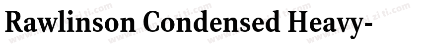 Rawlinson Condensed Heavy字体转换